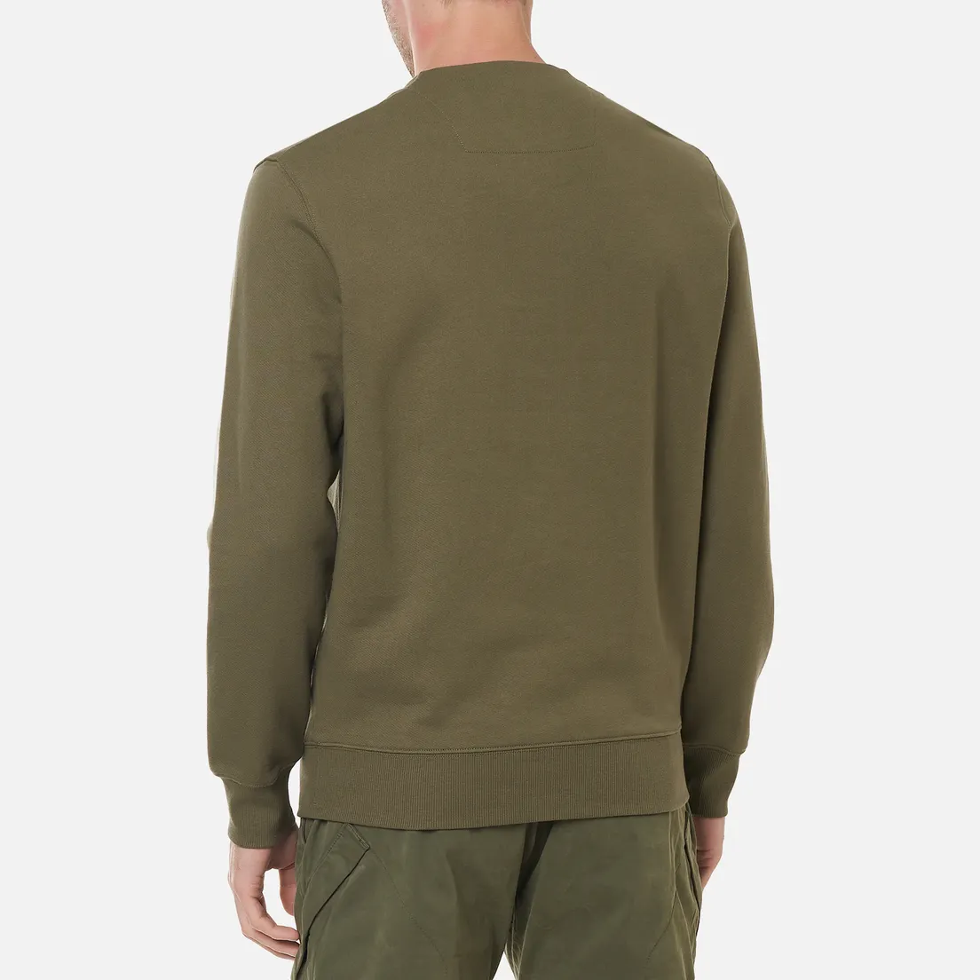 C.P. Company Мужская толстовка Diagonal Raised Fleece Logo Crew Neck