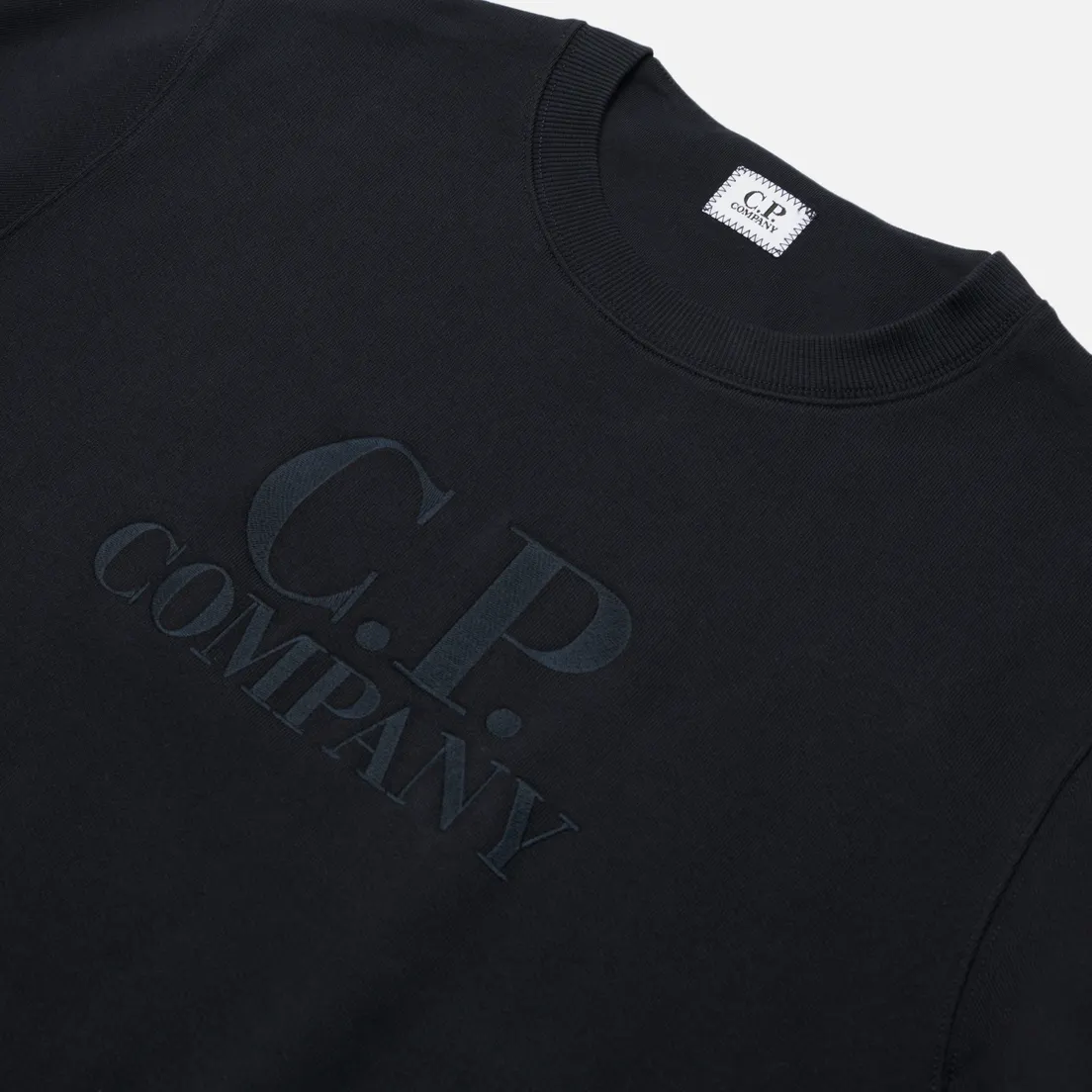 C.P. Company Мужская толстовка Diagonal Raised Fleece Logo Crew Neck