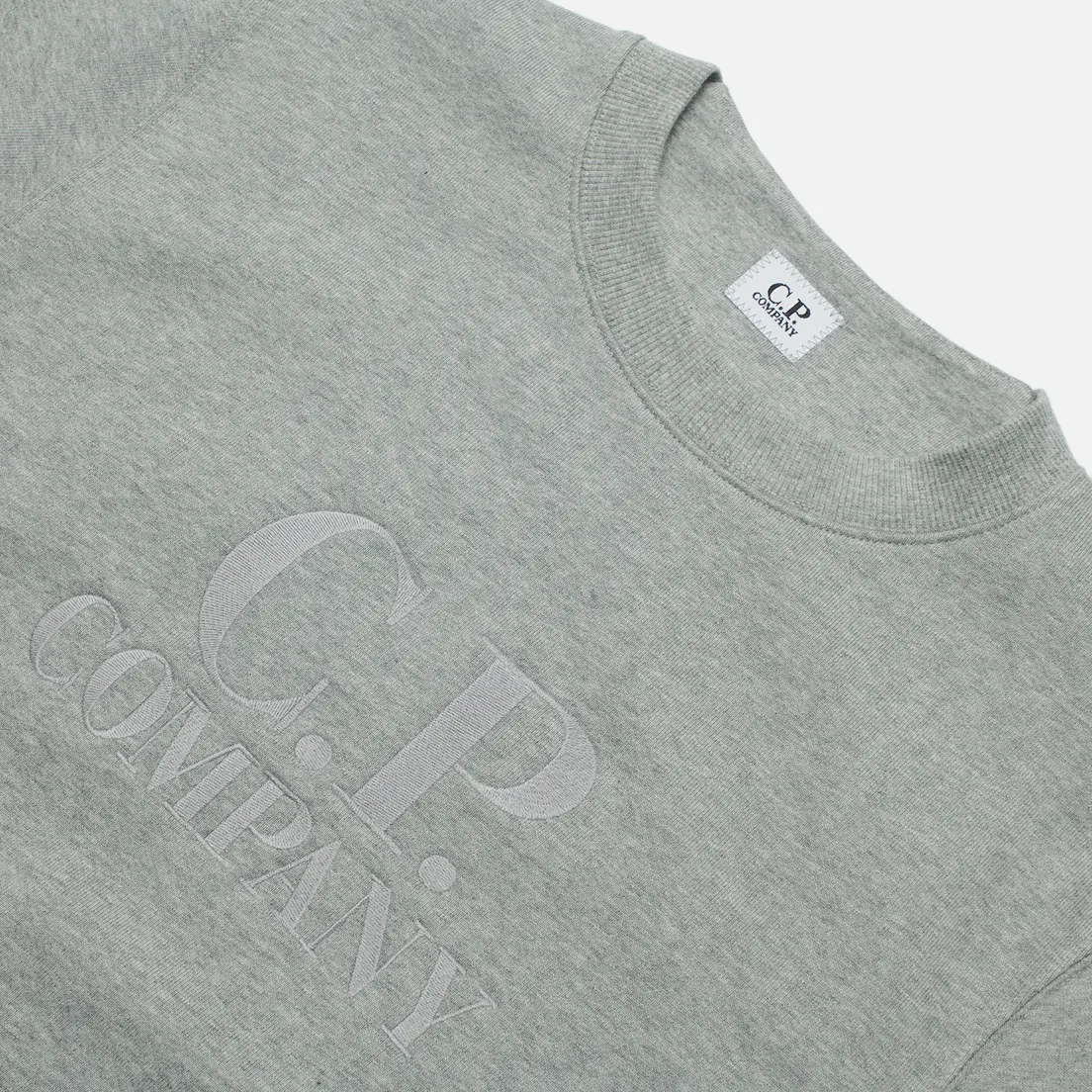 C.P. Company Мужская толстовка Diagonal Raised Fleece Logo Crew Neck