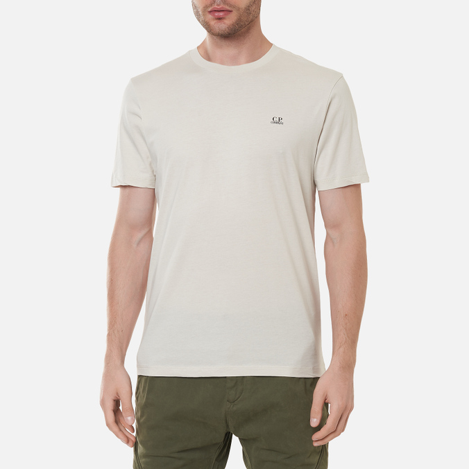 Мужская футболка C.P. Company, цвет бежевый, размер S 11CMTS037A005100W 116 Jersey Goggle Print - фото 4