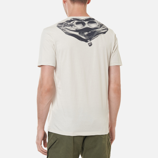 Мужская футболка C.P. Company Jersey Goggle Print Sandshell