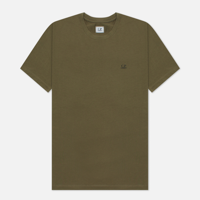 Мужская футболка C.P. Company, цвет зелёный, размер S 11CMTS037A005100W 665 Jersey Goggle Print - фото 1