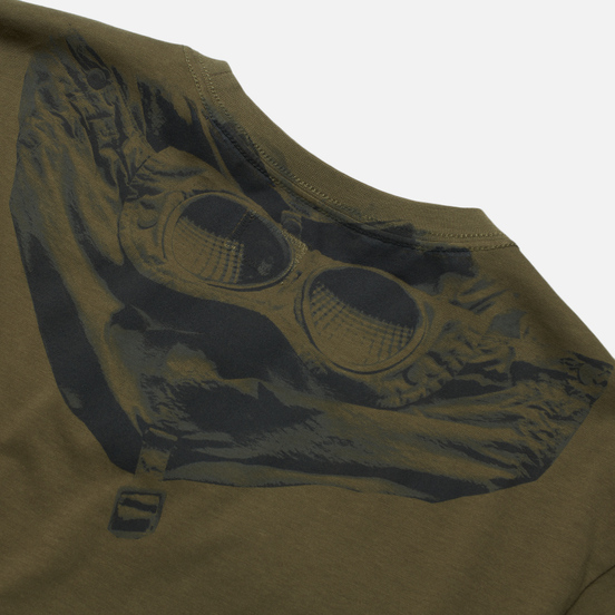Мужская футболка C.P. Company Jersey Goggle Print Stone Grey