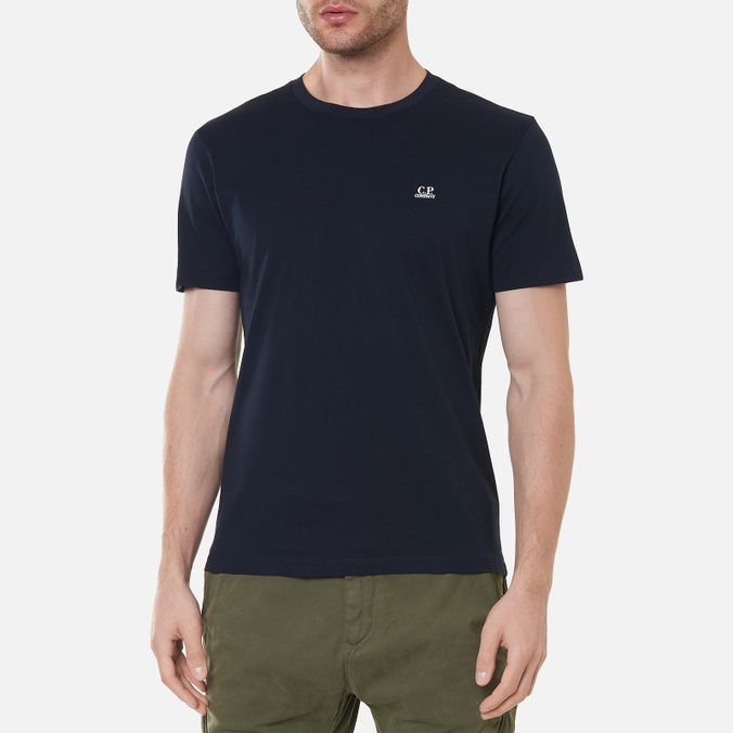 Мужская футболка C.P. Company, цвет синий, размер S 11CMTS037A005100W 888 Jersey Goggle Print - фото 4