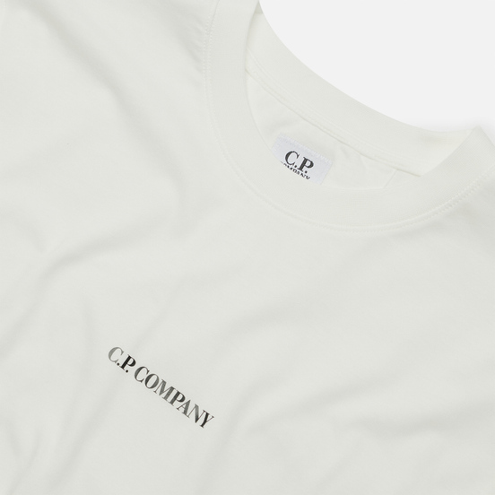 Мужская футболка C.P. Company Jersey Compact Print Gauze White