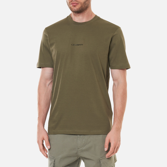 Мужская футболка C.P. Company Jersey Compact Print Stone Grey
