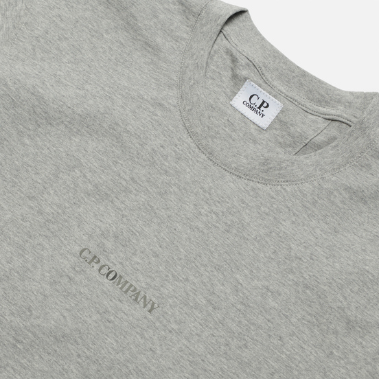 Мужская футболка C.P. Company Jersey Compact Print Grey Melange