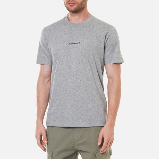 Мужская футболка C.P. Company Jersey Compact Print Grey Melange