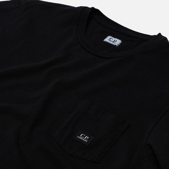 Мужская футболка C.P. Company Open-End Jersey Logo Black