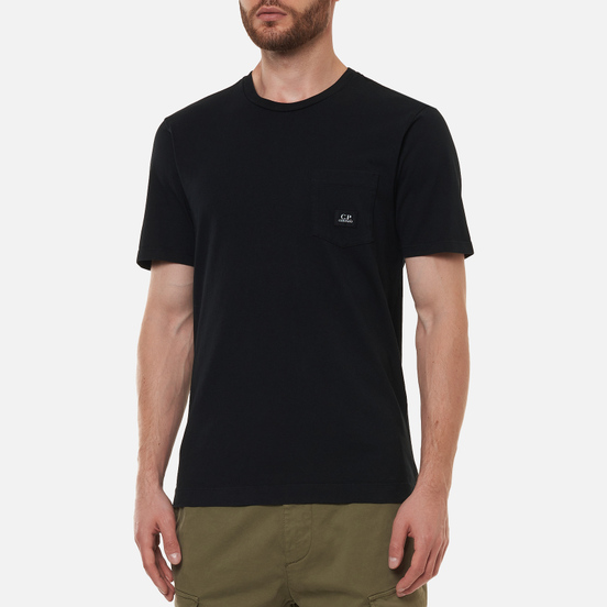 Мужская футболка C.P. Company Open-End Jersey Logo Black