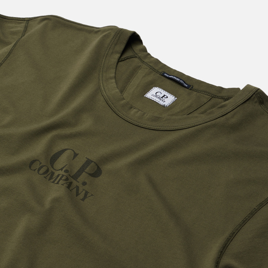 Мужская футболка C.P. Company Mercerized Jersey Stone Grey