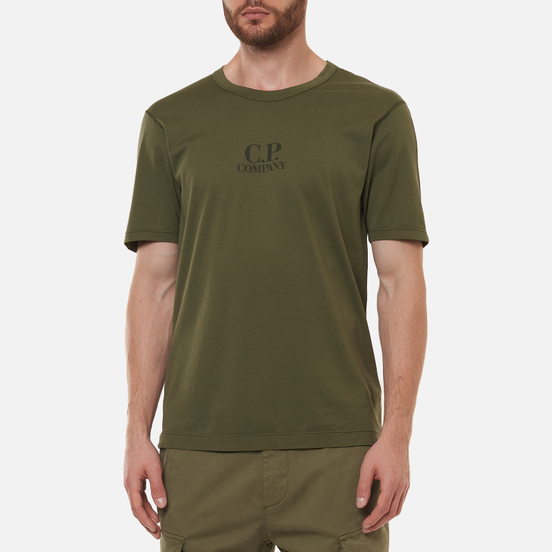 Мужская футболка C.P. Company Mercerized Jersey Stone Grey