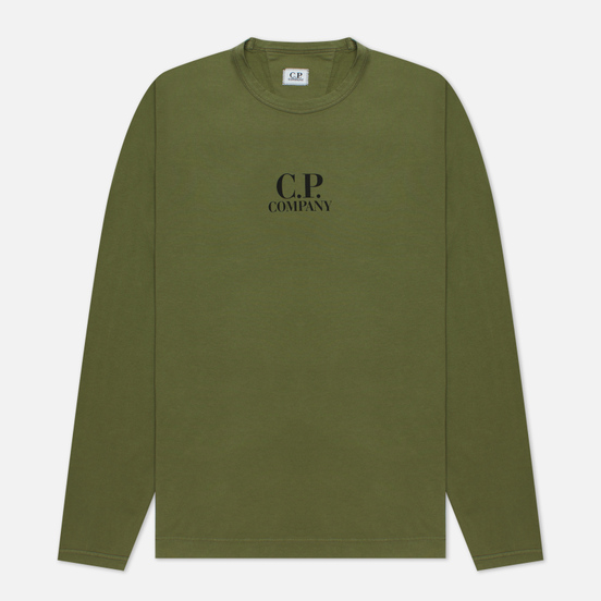 Мужской лонгслив C.P. Company Brushed Jersey Stone Grey