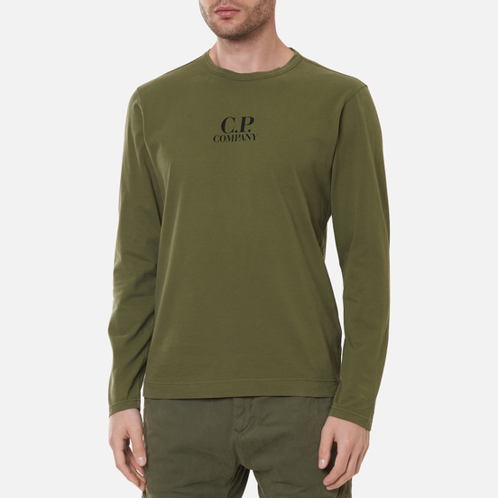 Мужской лонгслив C.P. Company Brushed Jersey Stone Grey