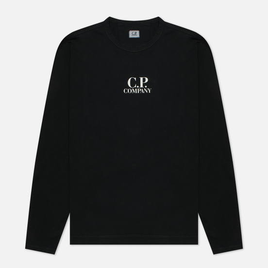 Мужской лонгслив C.P. Company Brushed Jersey Black