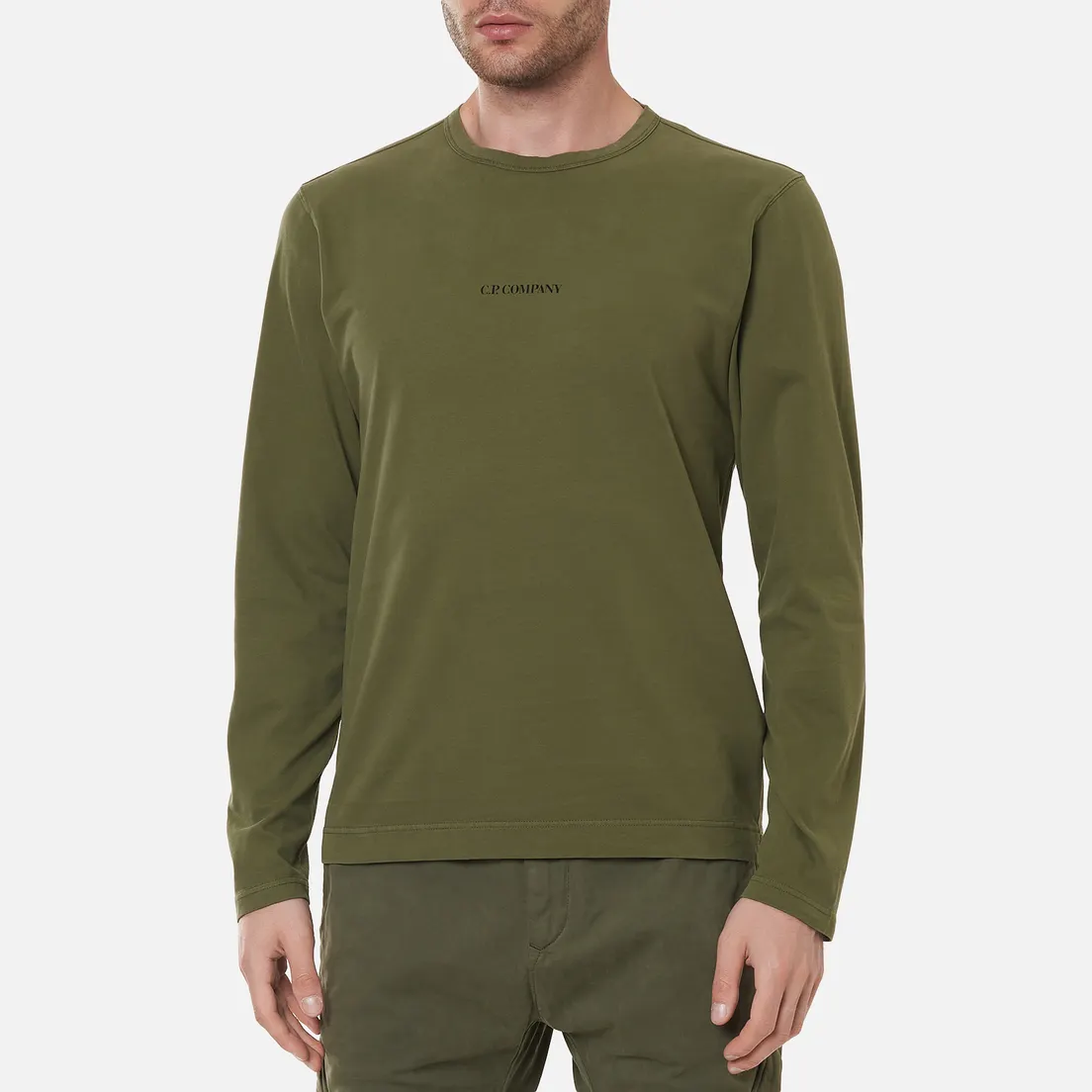 C.P. Company Мужской лонгслив Brushed Jersey Logo