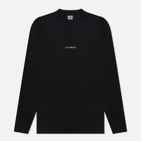 Мужской лонгслив C.P. Company Brushed Jersey Logo Black