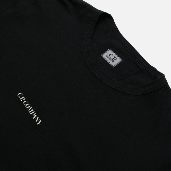 Мужской лонгслив C.P. Company Brushed Jersey Logo Black