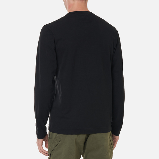 Мужской лонгслив C.P. Company Brushed Jersey Logo Black