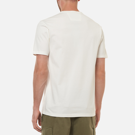 Мужская футболка C.P. Company Mercerized Jersey Garment Dyed Gauze White