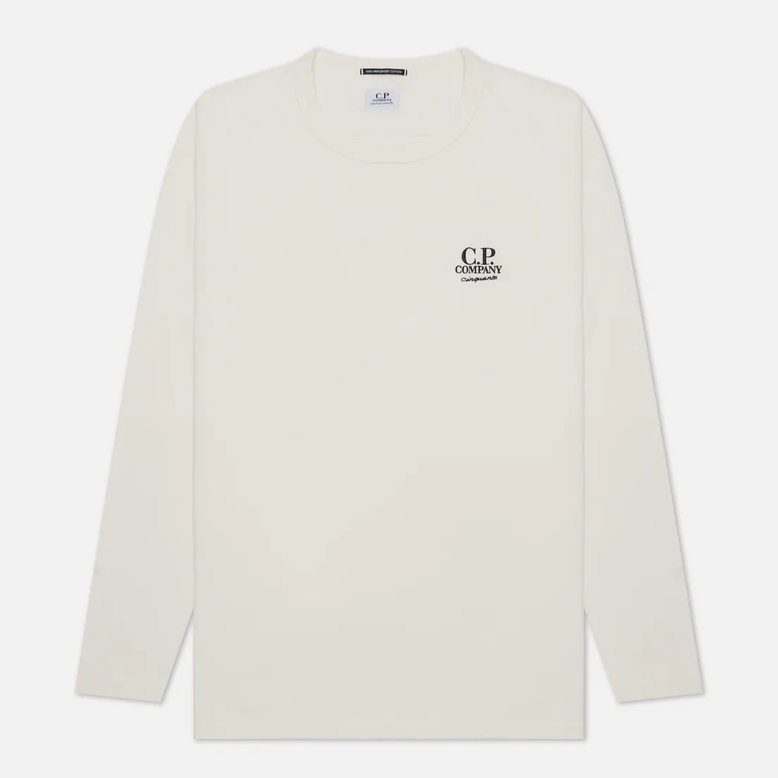 C.P. Company Мужской лонгслив Mercerized Jersey Garment Dyed