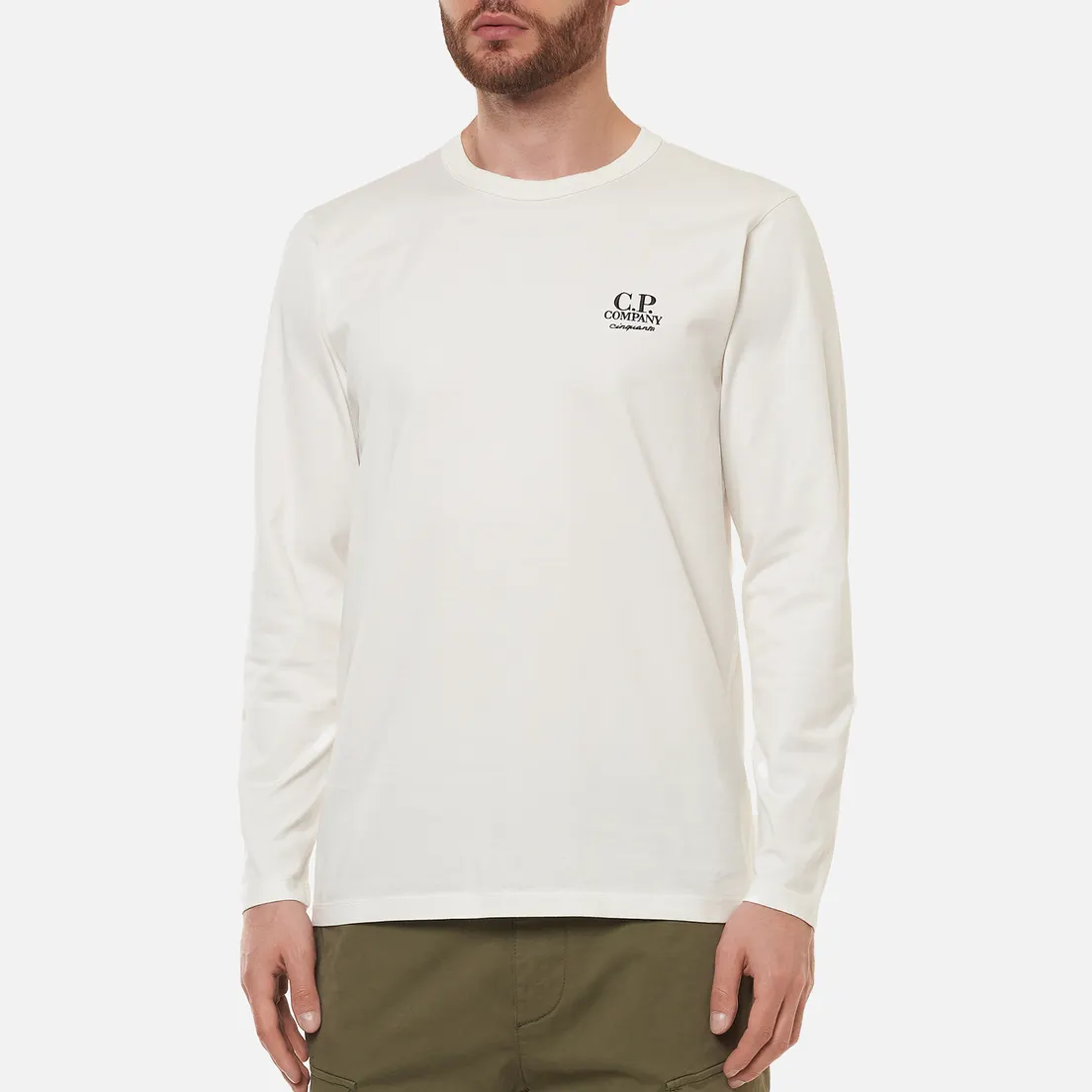 C.P. Company Мужской лонгслив Mercerized Jersey Garment Dyed