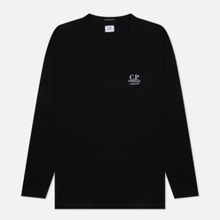 Мужской лонгслив C.P. Company Mercerized Jersey Garment Dyed Black