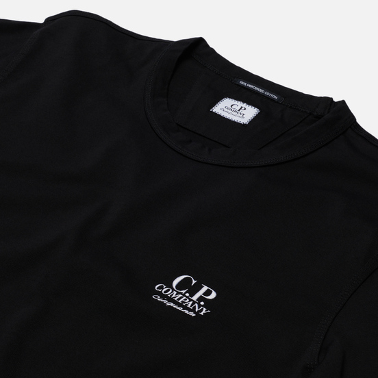Мужской лонгслив C.P. Company Mercerized Jersey Garment Dyed Black
