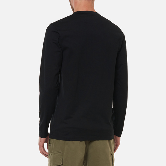 Мужской лонгслив C.P. Company Mercerized Jersey Garment Dyed Black