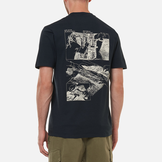 Мужская футболка C.P. Company Jersey Craftworks Back Print Black