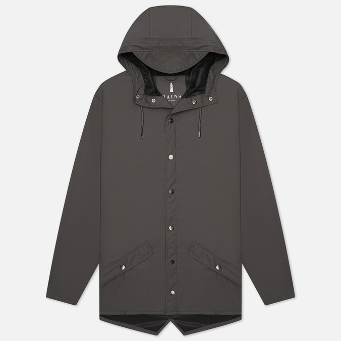 Мужская куртка дождевик RAINS, цвет серый, размер XS-S