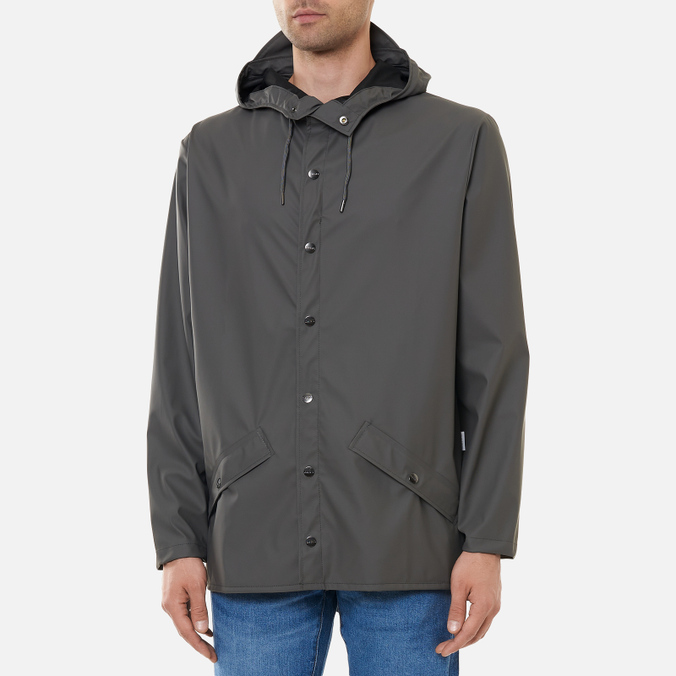 Мужская куртка дождевик RAINS, цвет серый, размер XS-S 1201-18 Jacket - фото 3