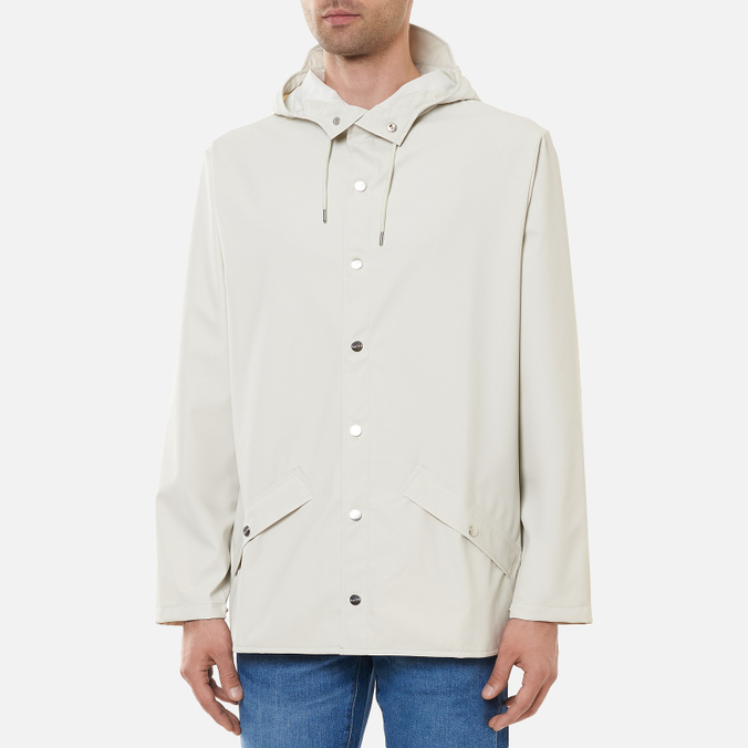 Мужская куртка дождевик RAINS, цвет белый, размер XS-S 1201-58 Jacket - фото 3