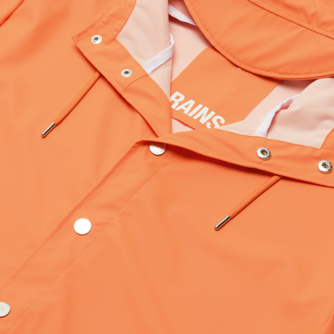 Мужская куртка дождевик RAINS, цвет оранжевый, размер L 12010-61 Classic Short Hooded - фото 2