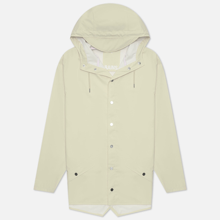 Мужская куртка дождевик RAINS Classic Short Hooded, цвет бежевый, размер L