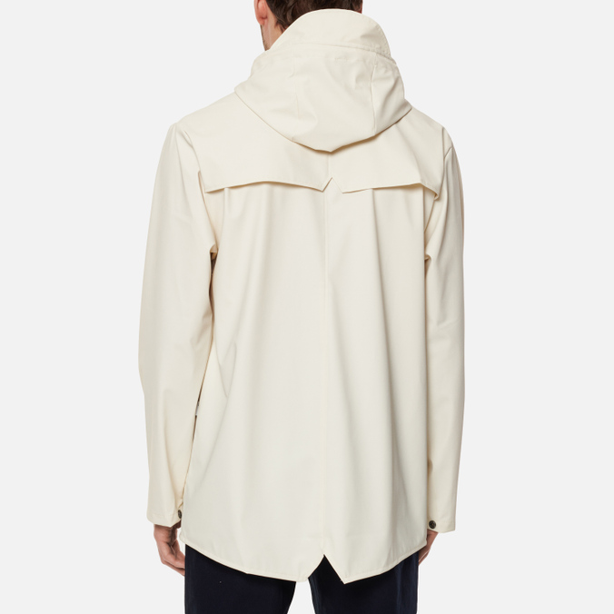 Мужская куртка дождевик RAINS, цвет бежевый, размер XL 12010-82 Classic Short Hooded - фото 4