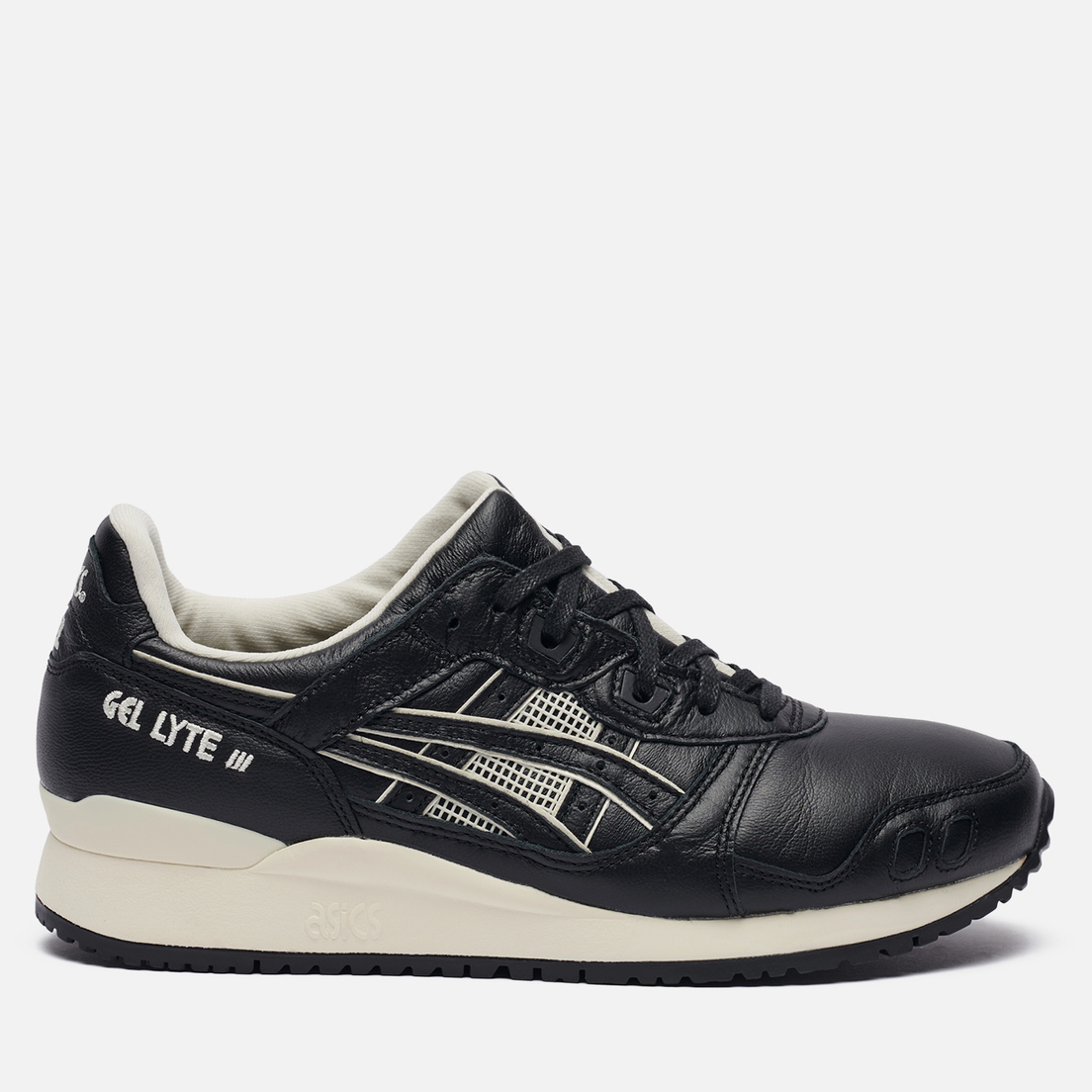 Asics gel lyte iii black leather best sale