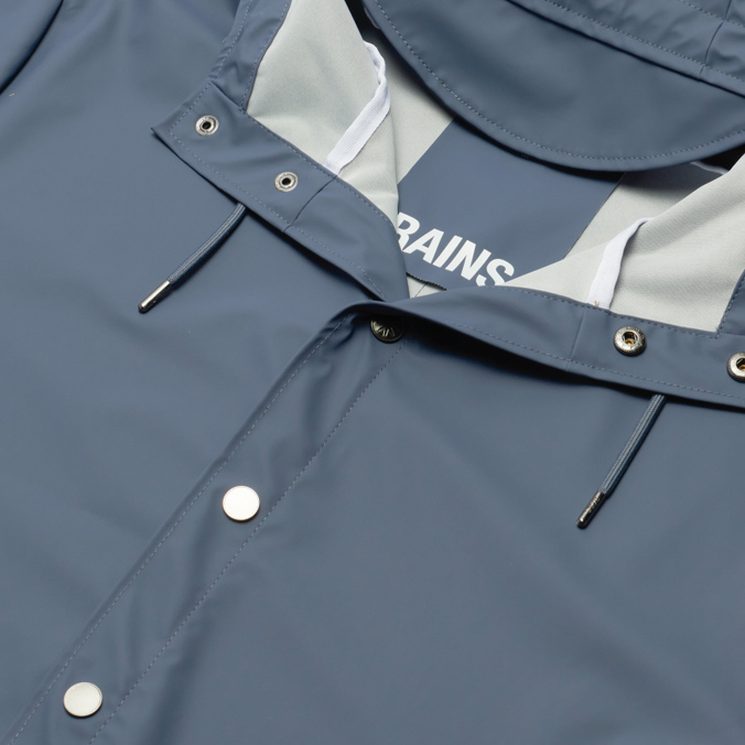 Мужская куртка дождевик RAINS, цвет синий, размер L 12020-68 Classic Long Hooded - фото 2
