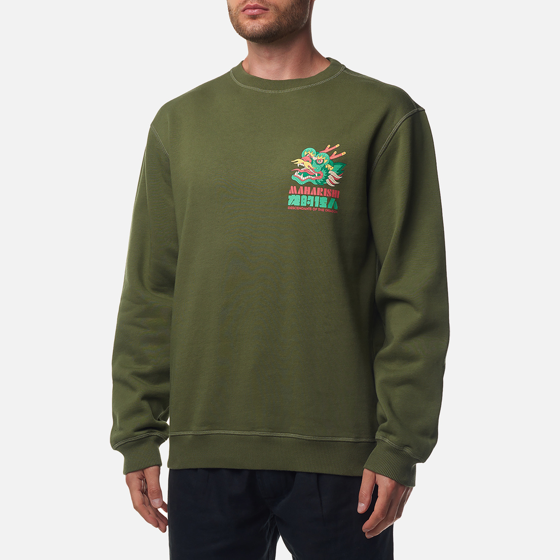 maharishi Мужская толстовка x Allister Lee Year Of The Dragon Crew Neck