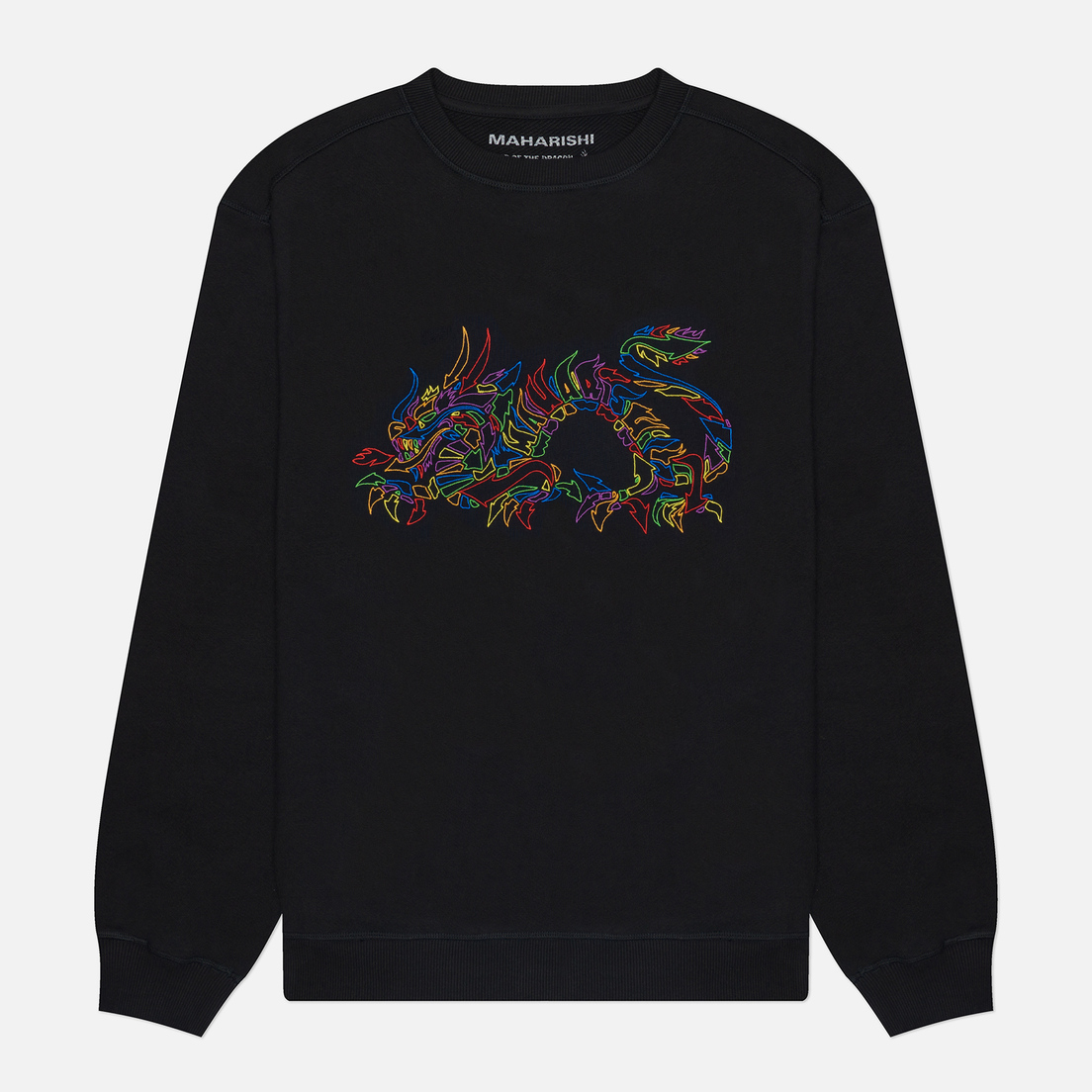 maharishi Мужская толстовка x Kay One Distorted Dragon Crew Neck