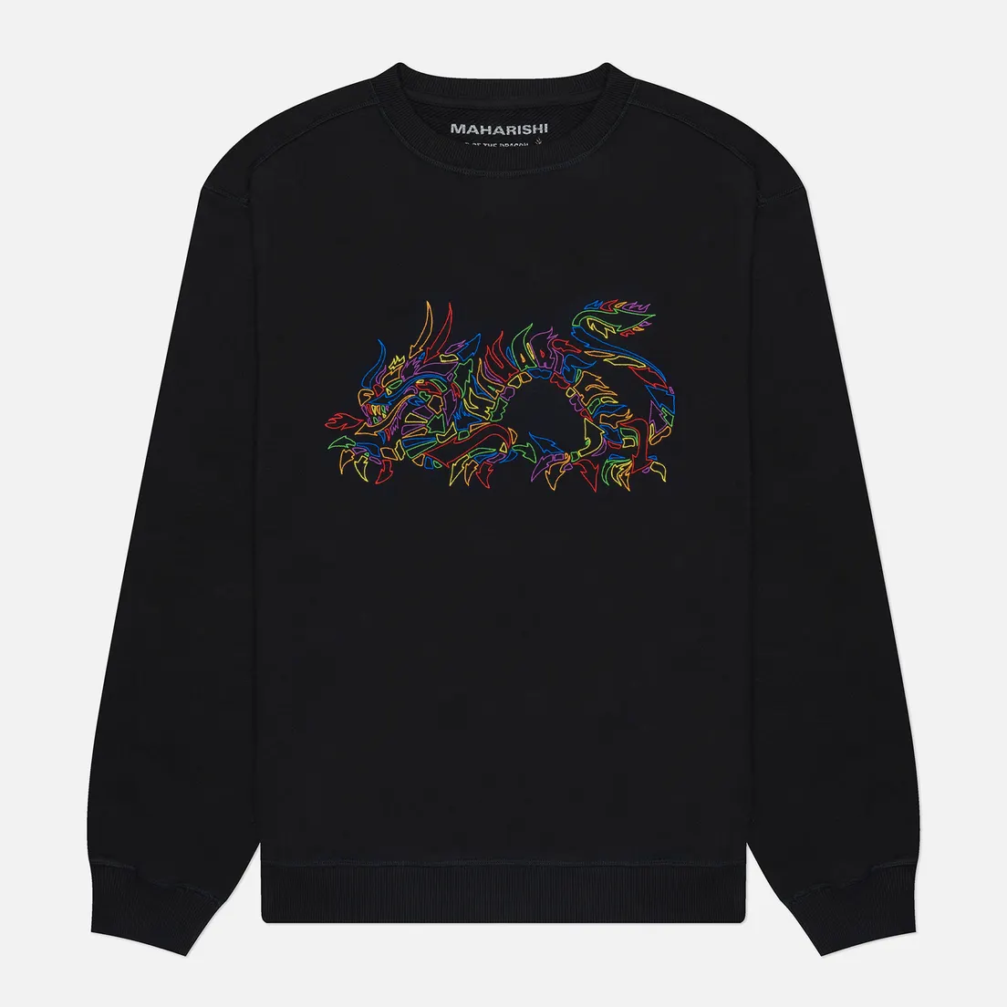 maharishi Мужская толстовка x Kay One Distorted Dragon Crew Neck