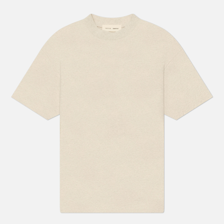 Мужская футболка Fear of God ESSENTIALS Signature Classic, цвет бежевый, размер L