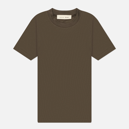 Женская футболка Fear of God ESSENTIALS Fitted, цвет коричневый
