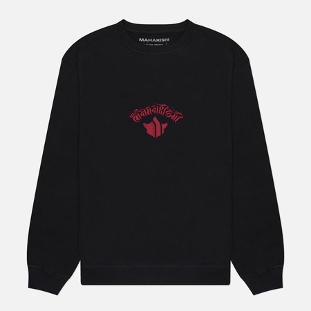 Мужская толстовка maharishi x Tashi Mannox Dragon Anniversary Crew Neck, цвет чёрный, размер XXL