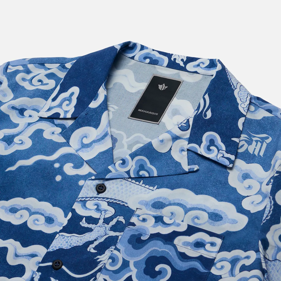 maharishi Мужская рубашка Cloud Dragon Camp Collar