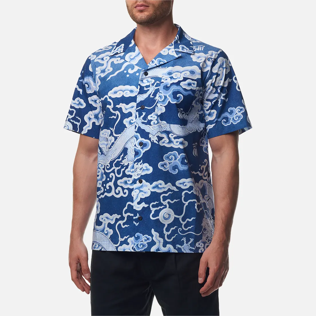maharishi Мужская рубашка Cloud Dragon Camp Collar