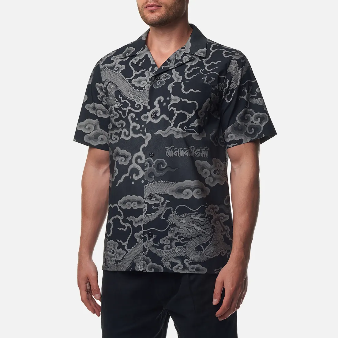 maharishi Мужская рубашка Cloud Dragon Camp Collar