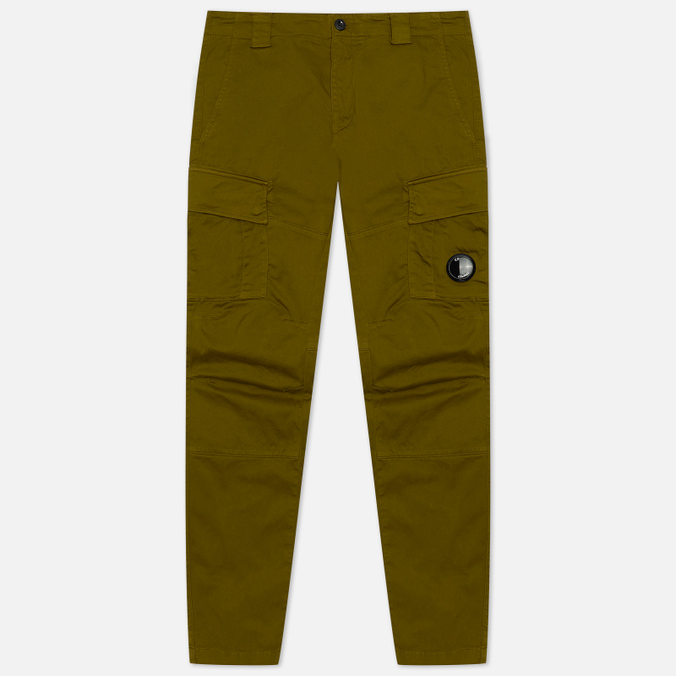 Мужские брюки C.P. Company, цвет зелёный, размер 48 12CMPA056A005694G 698 Pro-Stretch Sateen Cargo Ergonomic Fit - фото 1