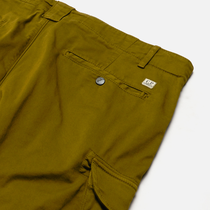 Мужские брюки C.P. Company, цвет зелёный, размер 48 12CMPA056A005694G 698 Pro-Stretch Sateen Cargo Ergonomic Fit - фото 3