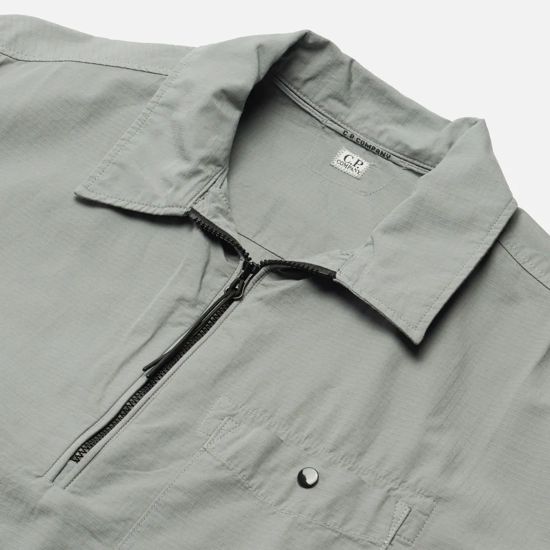 C.P. Company Мужская рубашка Cotton Ripstop Half Zip